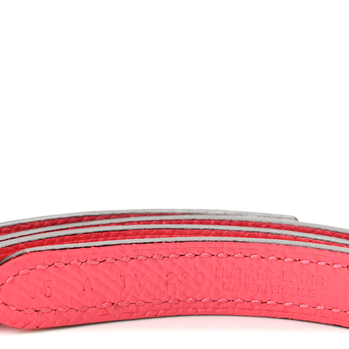 Swift Epsom 13mm Belt Strap 85 34 Orange Poppy Rose Azalee