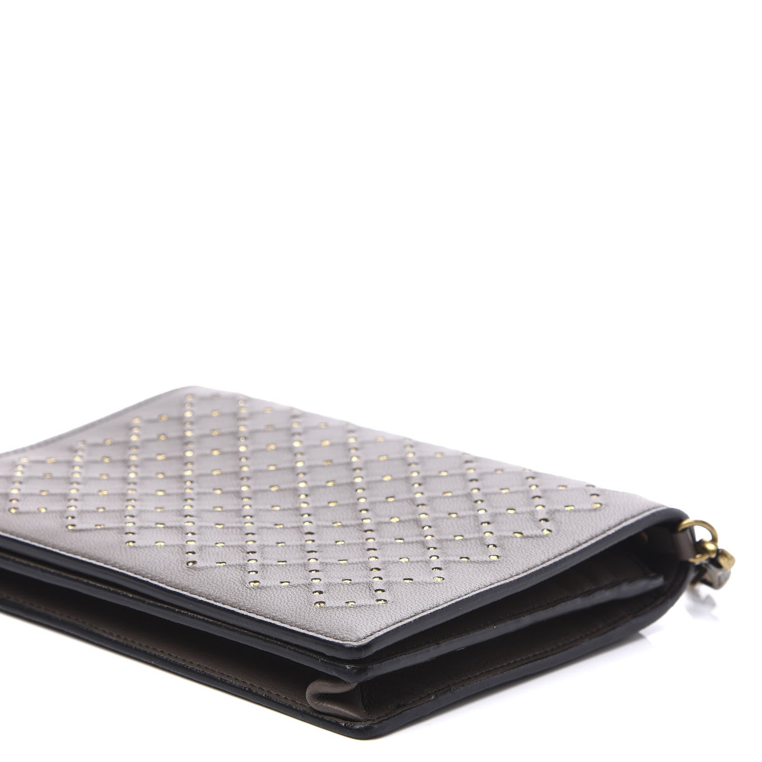Bottega Veneta Nappa Studded Catena Chain Wallet New Steel 6 of 8