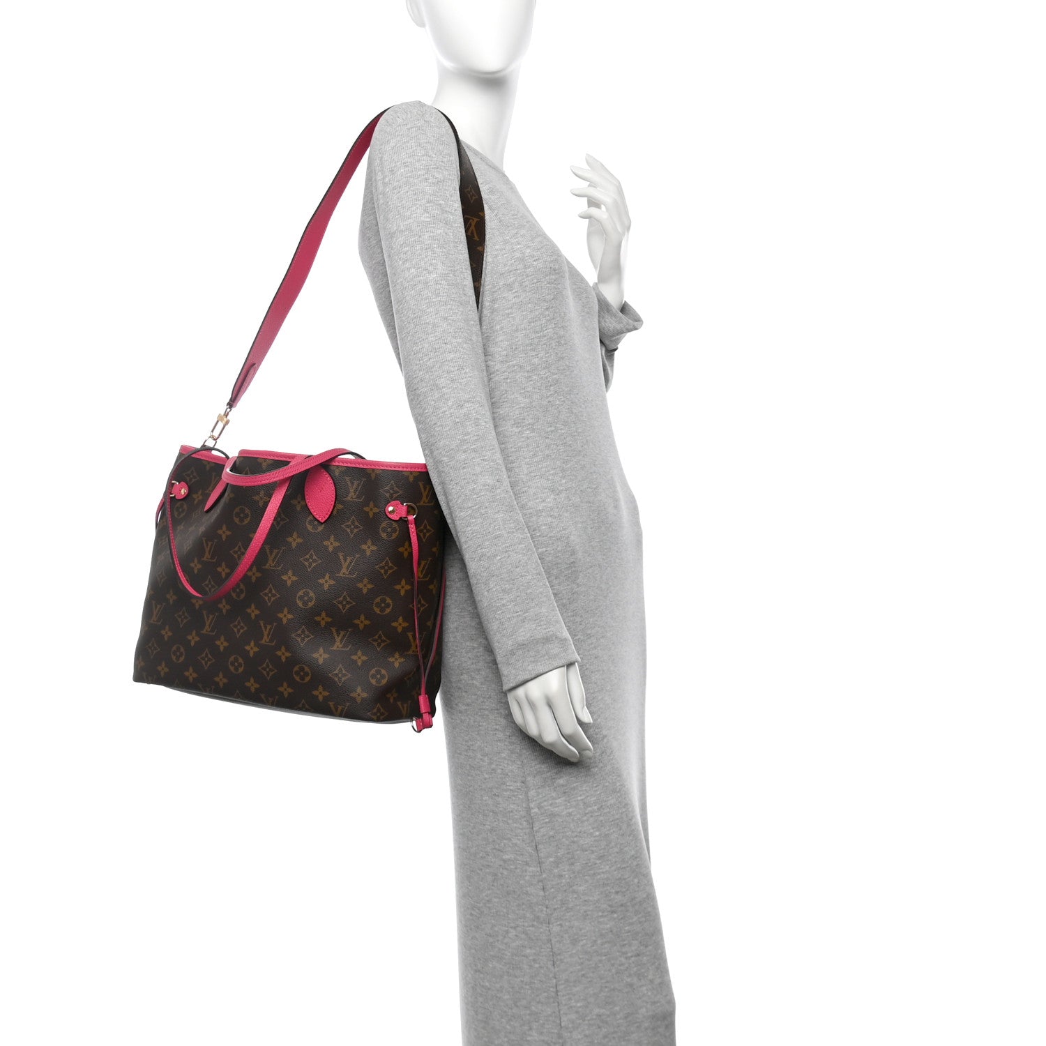 Louis Vuitton Monogram Inside Out Neverfull Bandouliere MM Rose Pondichery 2 of 9