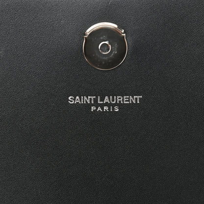 Saint Laurent Smooth Calfskin Patchwork Classic Monogram Kate Tassel Chain Wallet Black 6 of 11