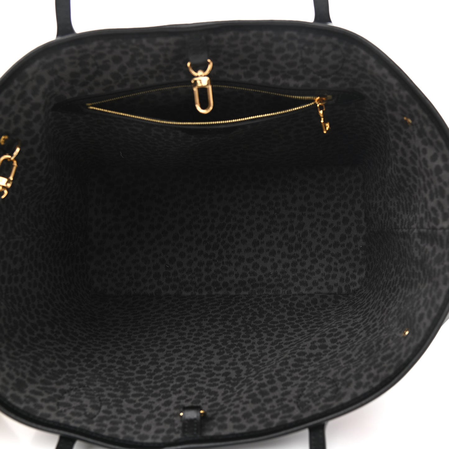 Monogram Giant Wild At Heart Neverfull MM Black