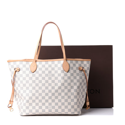 Louis Vuitton Damier Azur Neo Neverfull MM Rose Ballerine 12 of 12