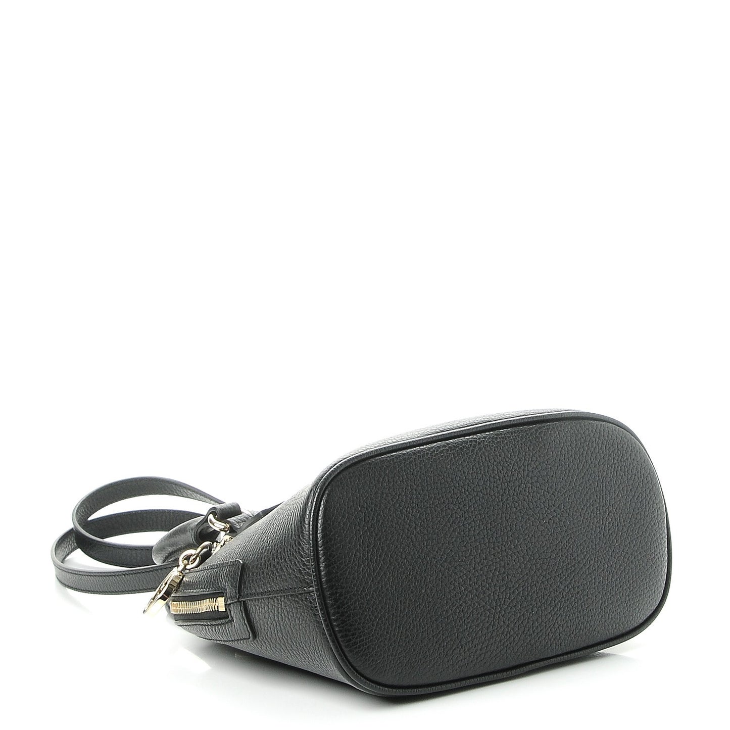 Dollar Calfskin Small GG Charm Dome Bag Black
