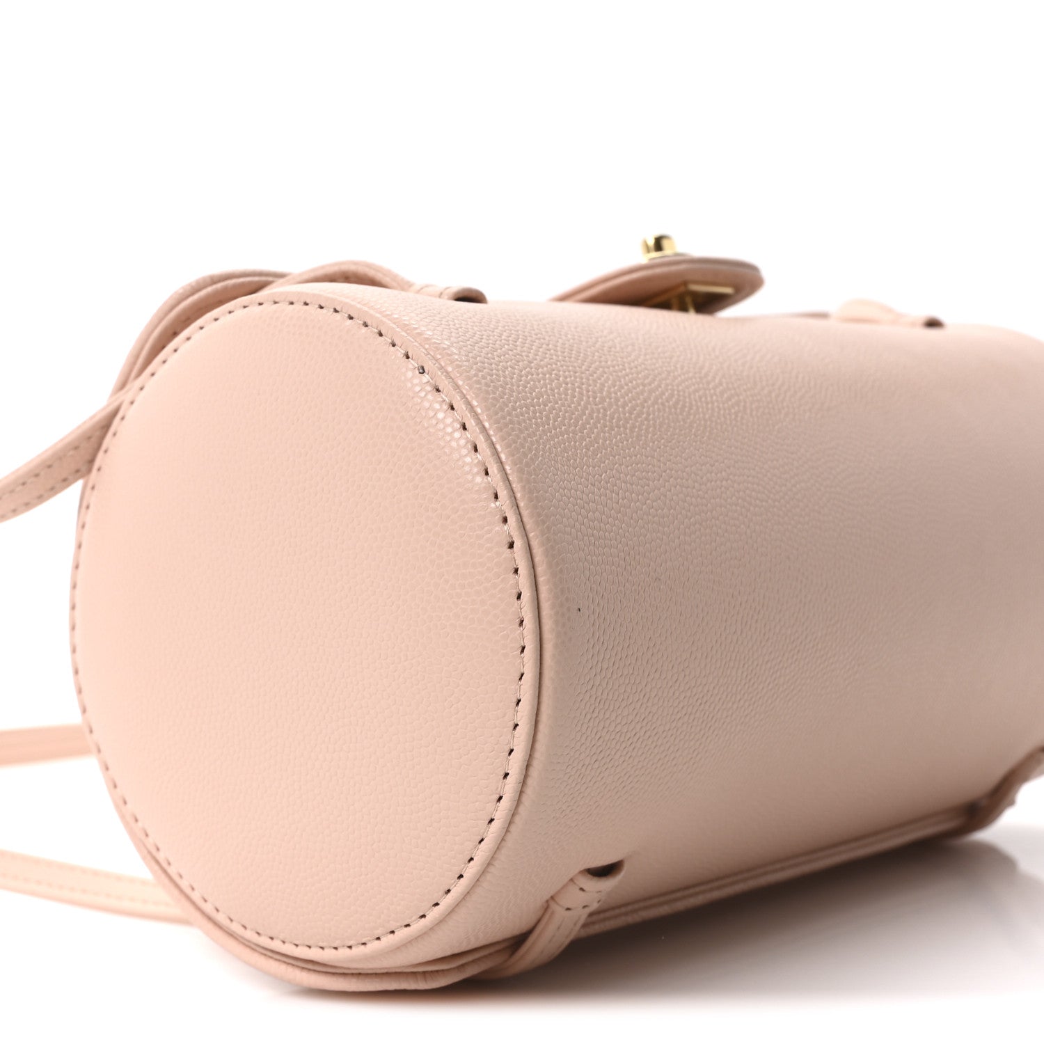 Chanel Shiny Caviar Preppy Coco Small Bowling Bag Rose Light Pink 9 of 11