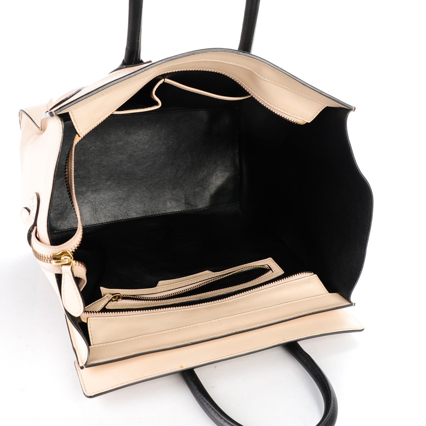 Satin Calfskin Mini Luggage Powder Black