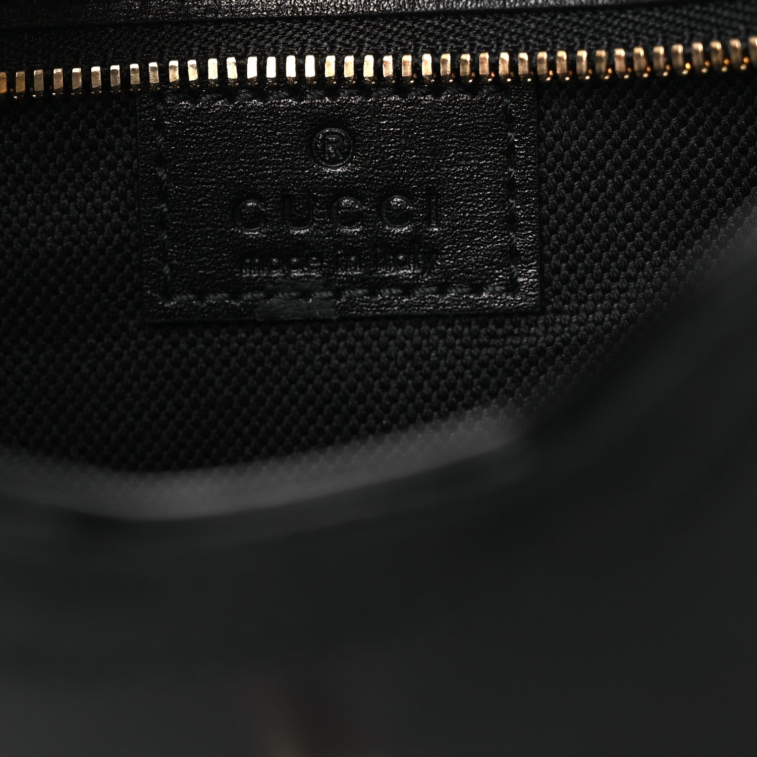 Gucci Calfskin Mini Moon Side Shoulder Bag Black 6 of 13