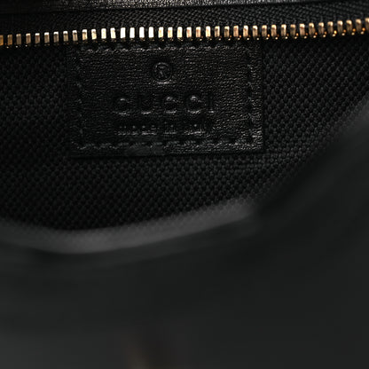 Gucci Calfskin Mini Moon Side Shoulder Bag Black 6 of 13