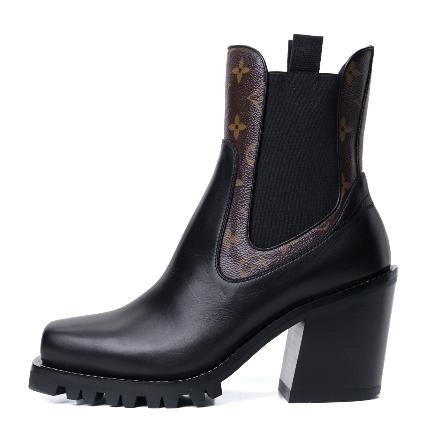 Louis Vuitton Patent Monogram Limitless Ankle Boots 40 Black 1 of 18