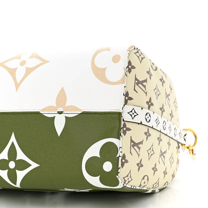 Louis Vuitton Monogram Giant Speedy Bandouliere 30 Kaki Beige 9 of 9