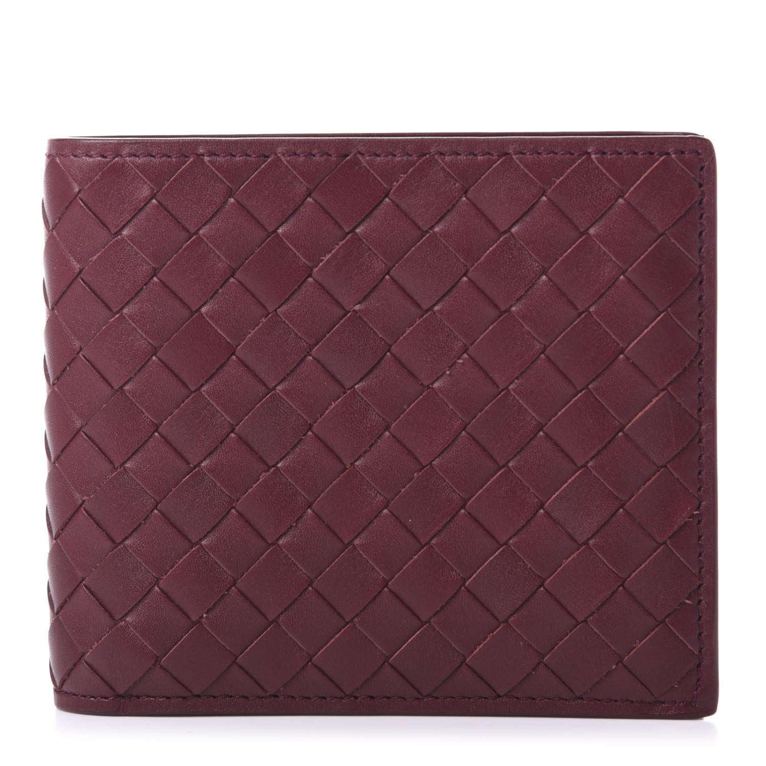 Bottega Veneta Nappa Intrecciato Bi-Fold Wallet Barolo 1 of 9