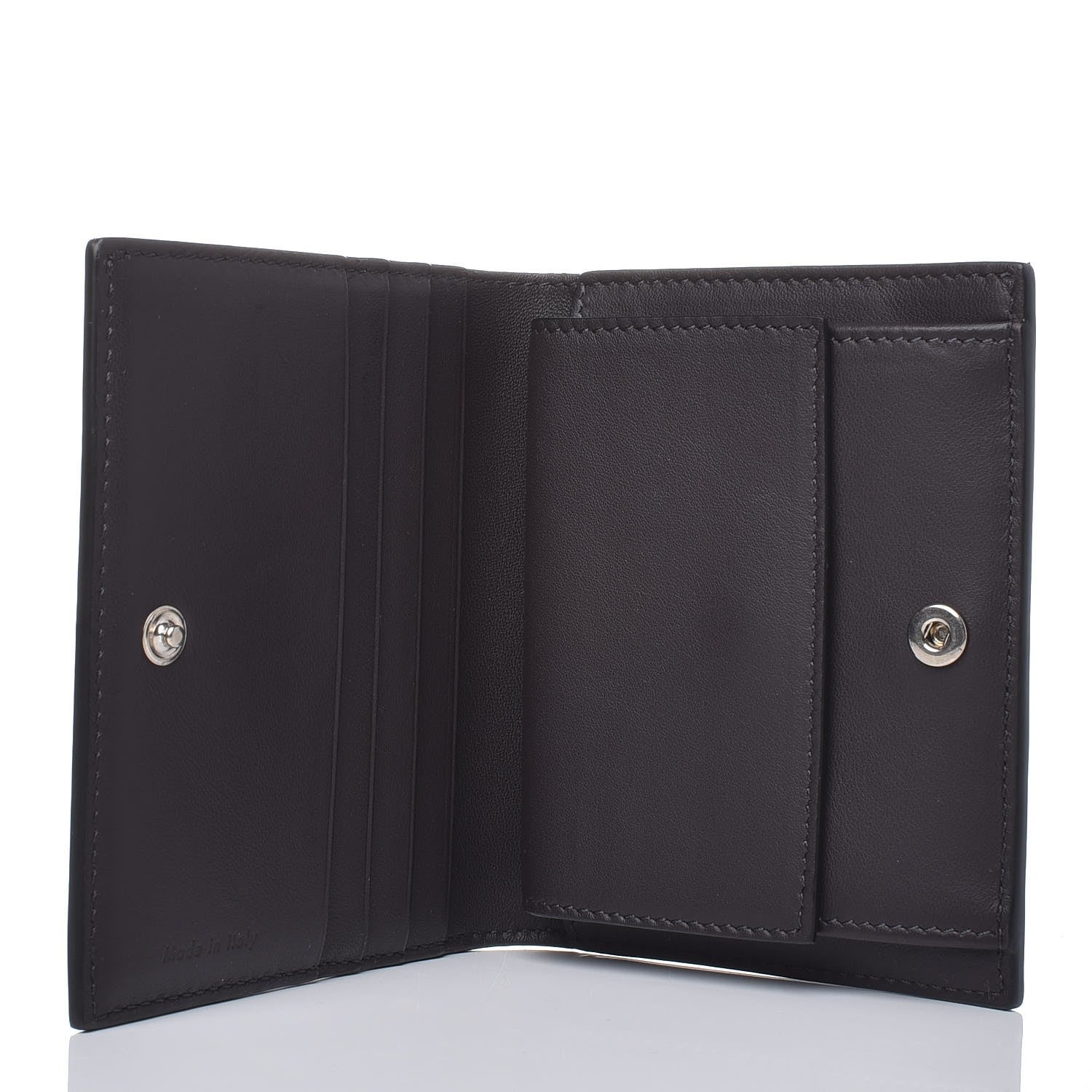 Celine Smooth Lambskin Small Frame Multifunction Wallet Liquorice Antique Rose 5 of 7