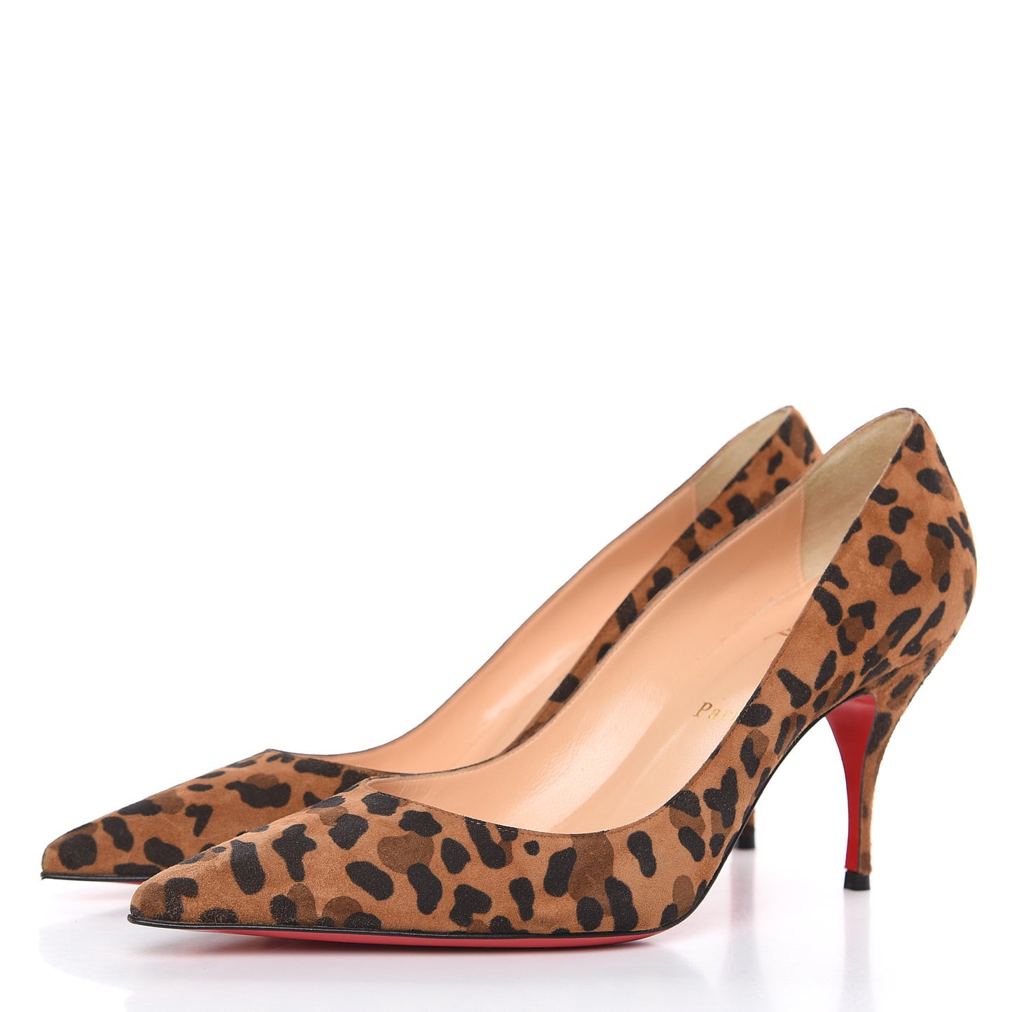 Veau Velours Leopard Clare 80 Pumps 37.5 Caramel