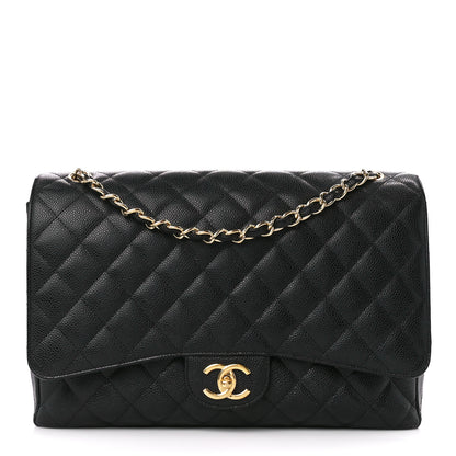 Chanel Caviar Quilted Maxi Double Flap Black 1 of 10