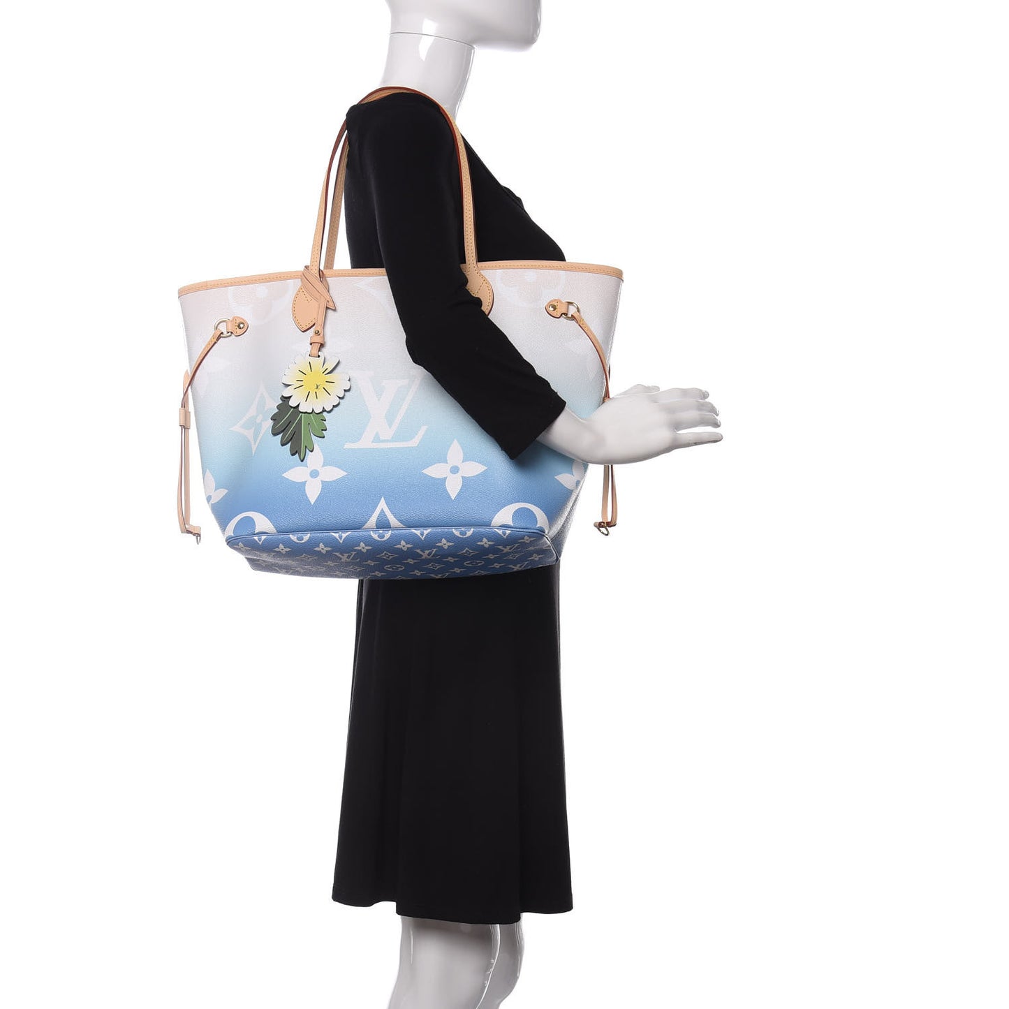 Monogram Giant By The Pool Neverfull MM Blue