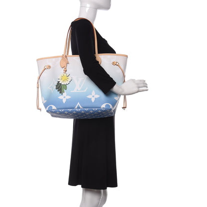 Louis Vuitton Monogram Giant By The Pool Neverfull MM Blue 2 of 11
