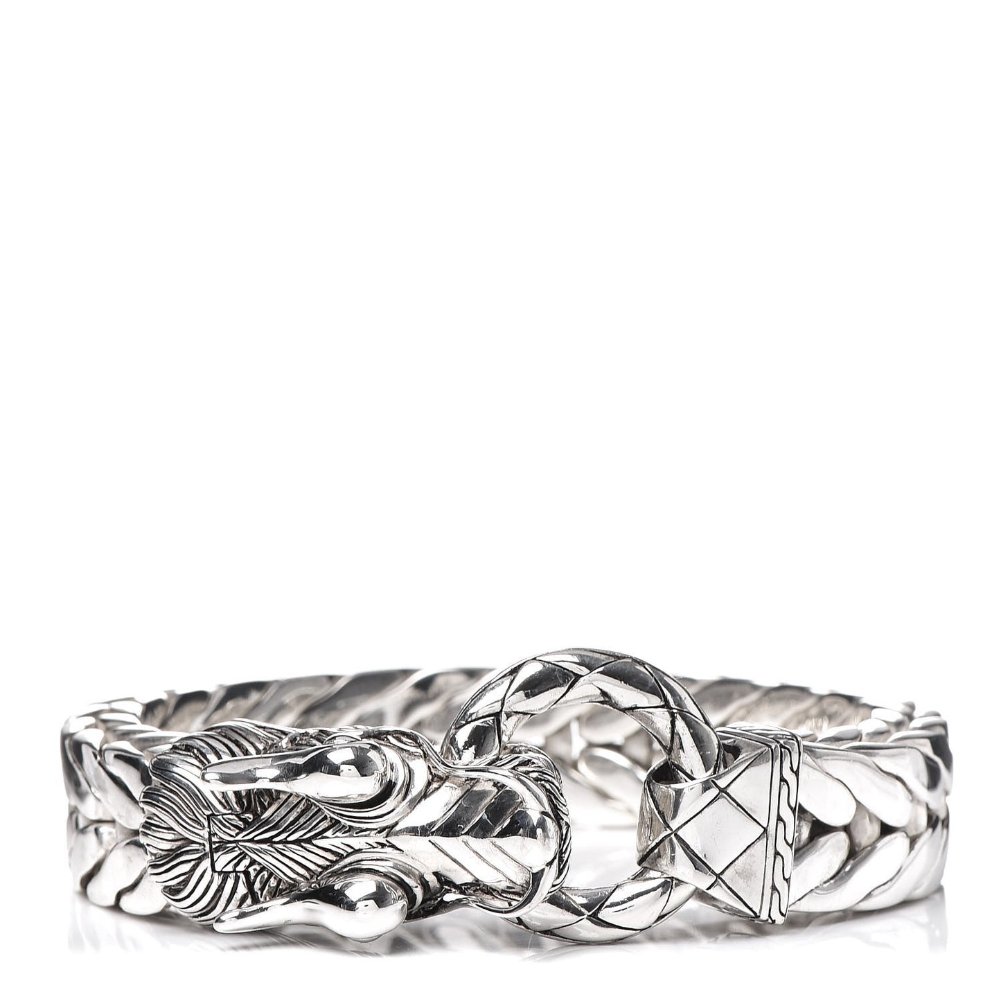 Sterling Silver Large Legends Naga Dragon Bracelet