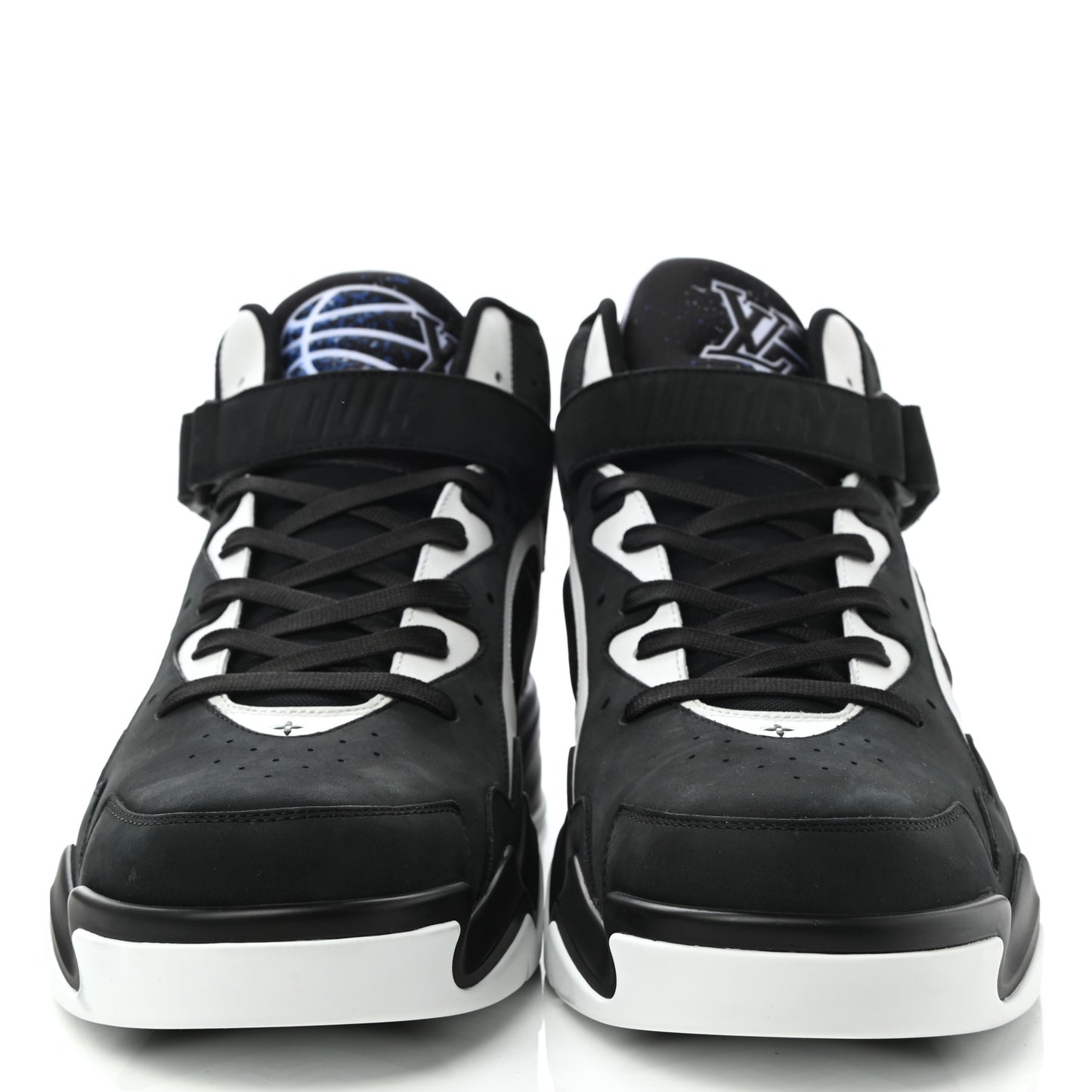 Suede Calfskin Mens LV Trainer 2 Sneaker 11 Black
