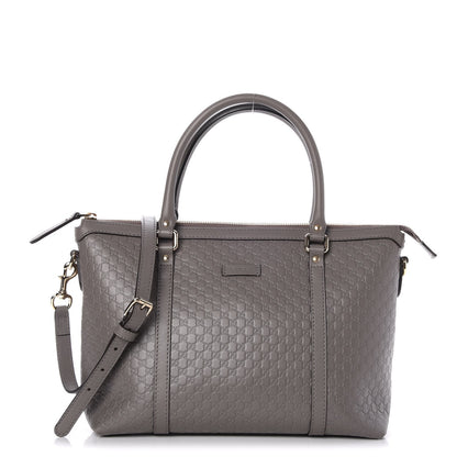 Gucci Soft Microguccissima Small Zippered Satchel Loess 1 of 8