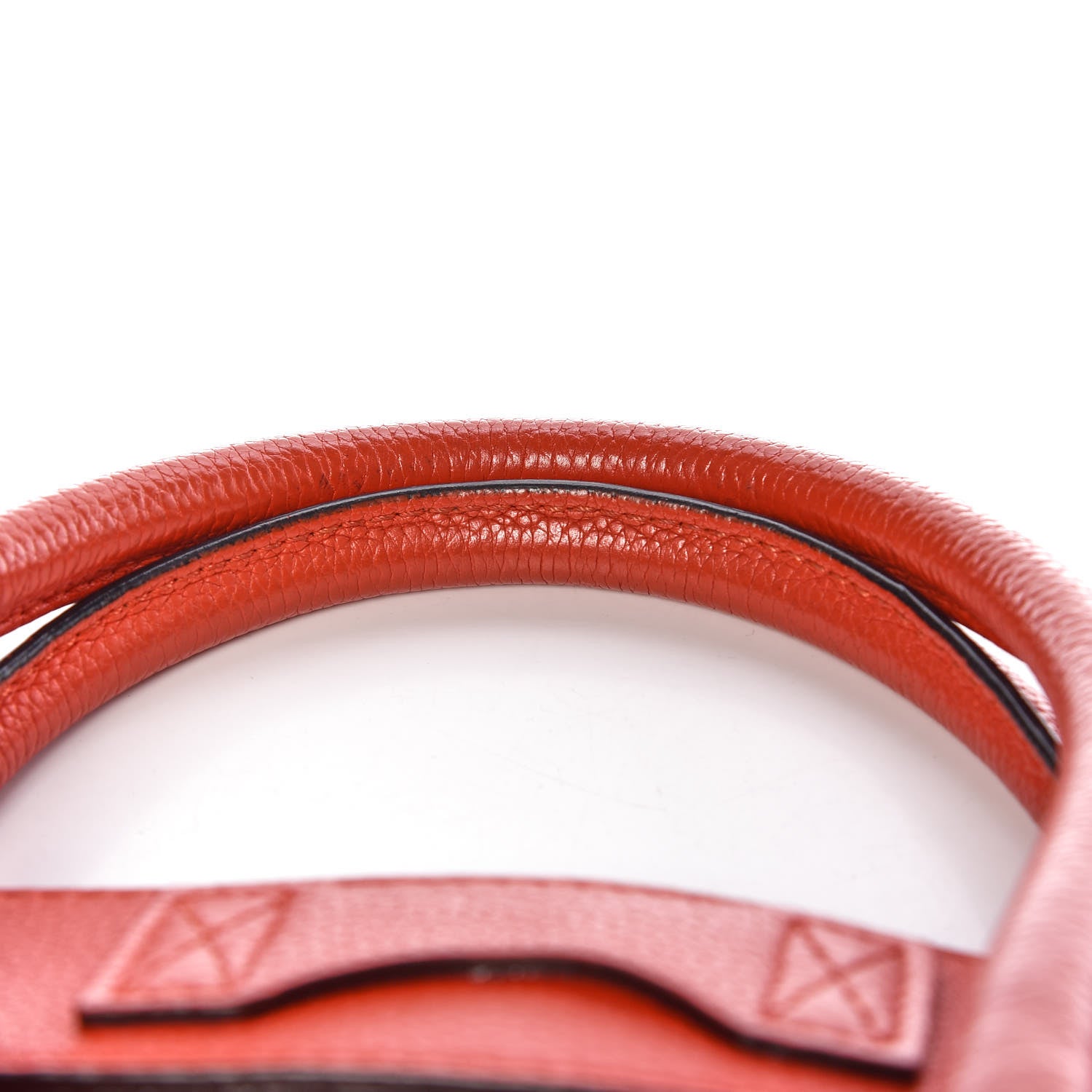 Celine Pebbled Calfskin Micro Luggage Red 10 of 12