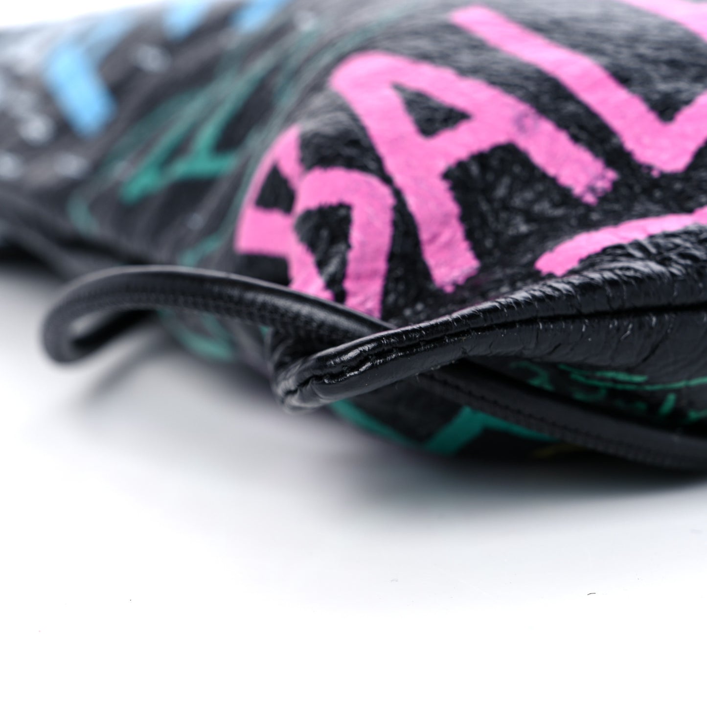Agneau Arena Graffiti Drawstring Backpack Black Multicolor