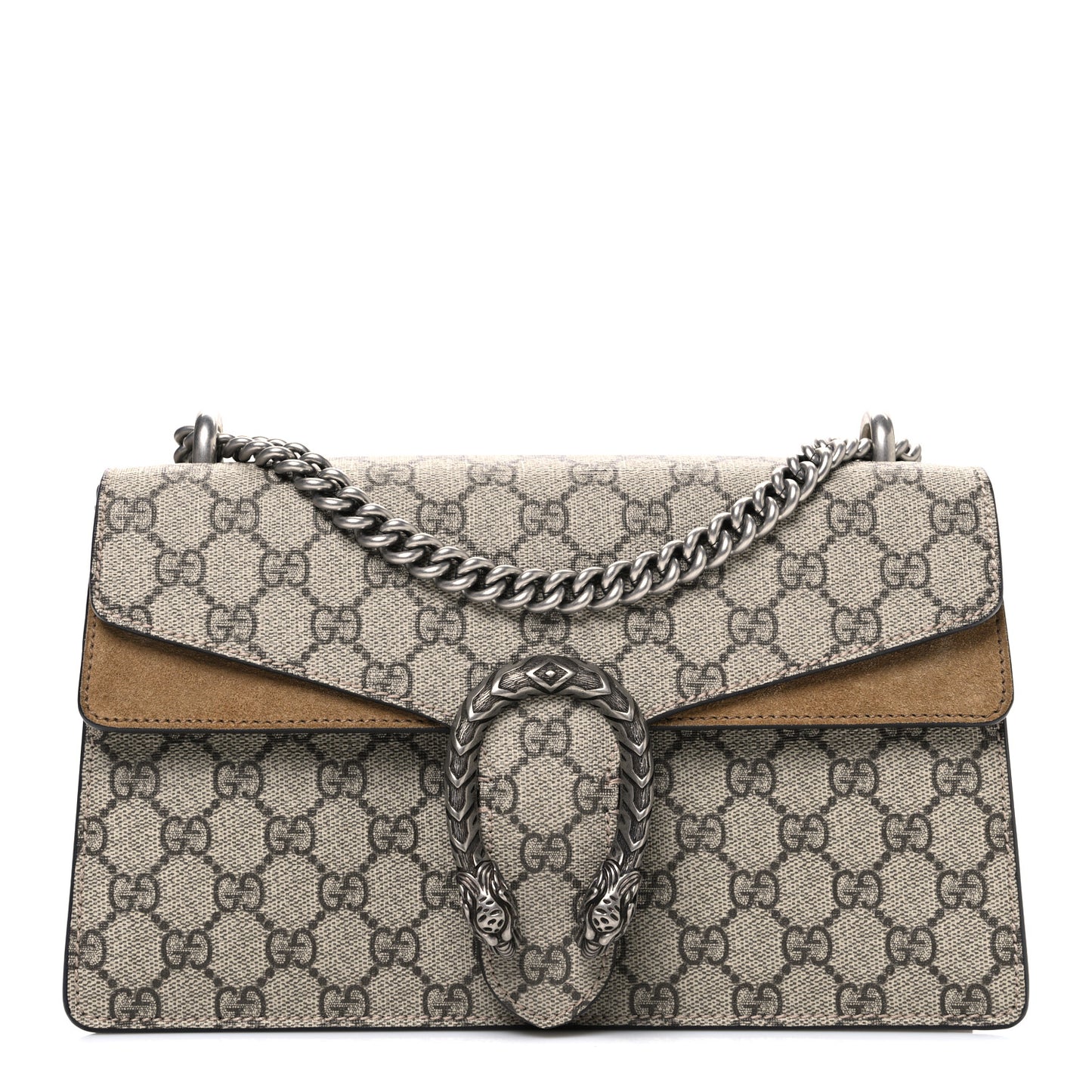 GG Supreme Monogram Small Dionysus Shoulder Bag Taupe
