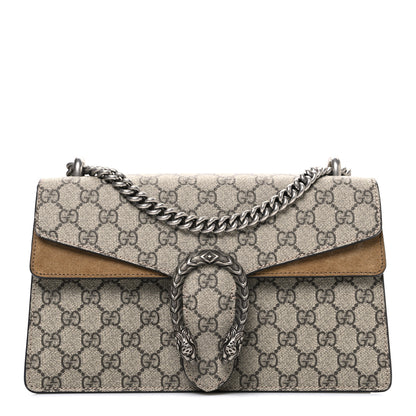 Gucci GG Supreme Monogram Small Dionysus Shoulder Bag Taupe 1 of 10