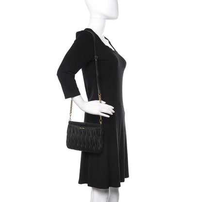 Miu Miu Nappa Matelasse Crossbody Clutch Black 2 of 10