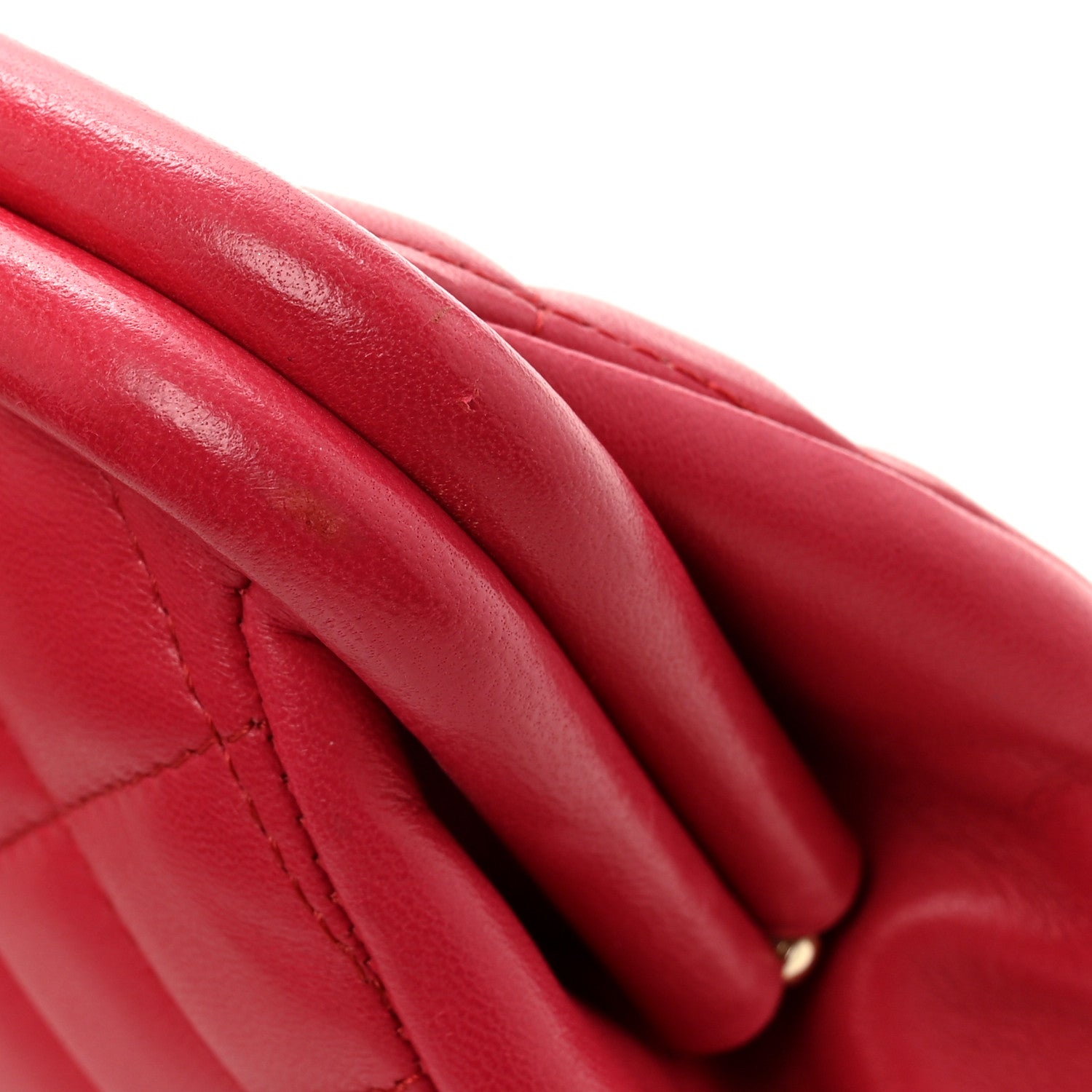 Chanel Lambskin Quilted Timeless Clutch Fuchsia 8 of 10