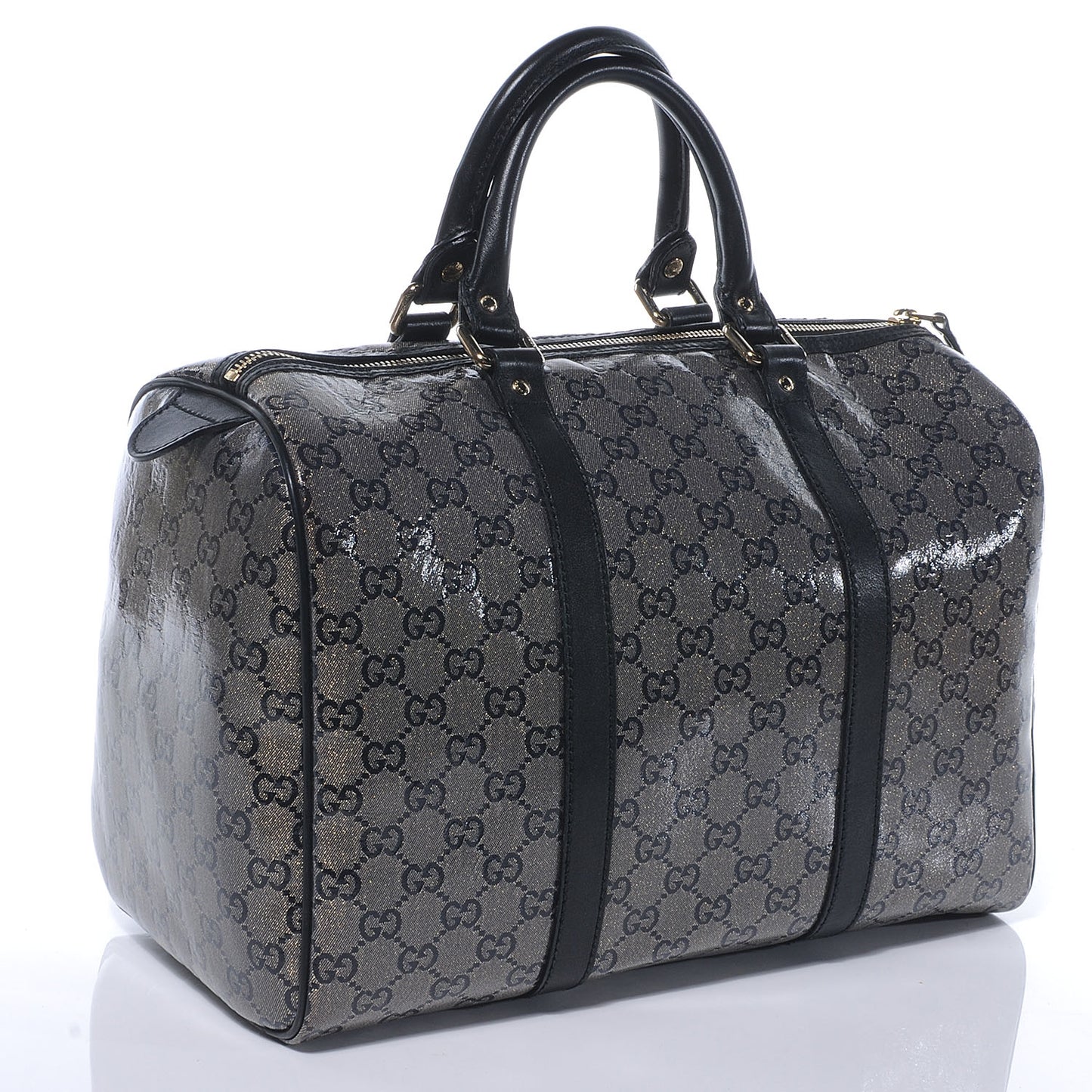 Crystal Monogram Joy Medium Boston Black
