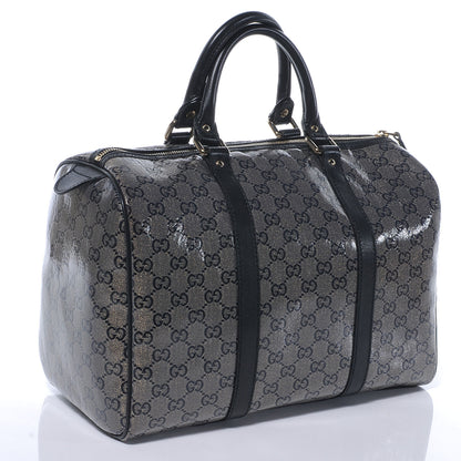Gucci Crystal Monogram Joy Medium Boston Black 3 of 7