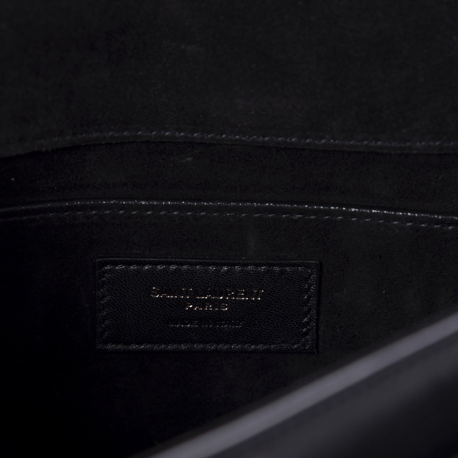 Saint Laurent Calfskin Monogram Book Bag Black 9 of 11