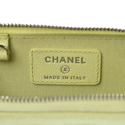 Chanel Caviar Key Holder Case Light Pink Light Green 8 of 9
