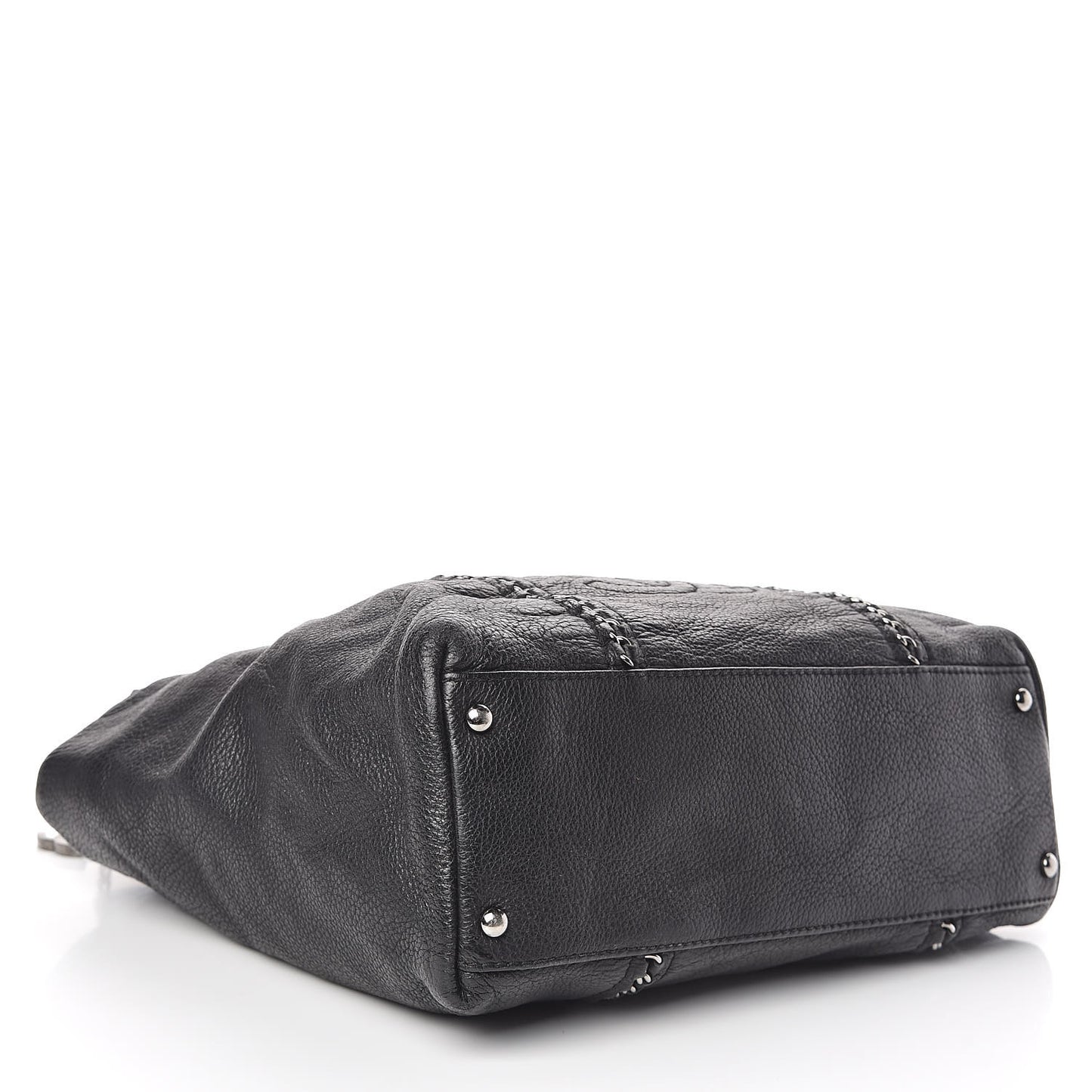 Deerskin Luxe Ligne Tote Black