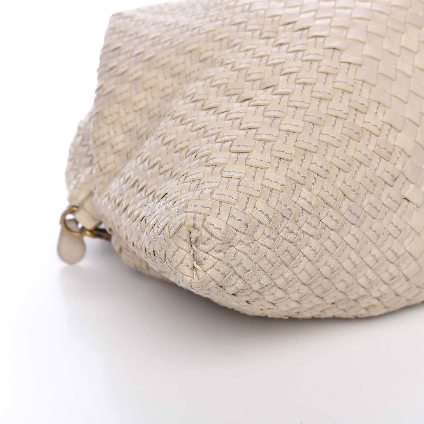 Nappa Linen Intrecciato Maxi Convertible Tote Mink