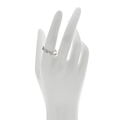 Gucci 18K White Gold Diamond Icon Heart Band Ring 60 9 2 of 4