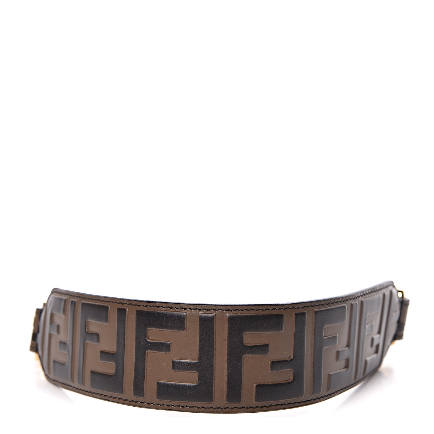 Calfskin FF 1974 Embossed Mini Strap You Maya Black