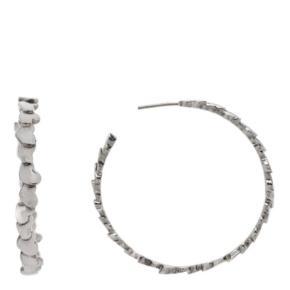 Tiffany Sterling Silver Paloma Picasso Modern Hearts Hoop Earrings 1 of 6