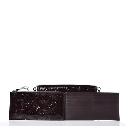 Louis Vuitton Vernis Pochette Felicie Chain Wallet Amarante 5 of 10