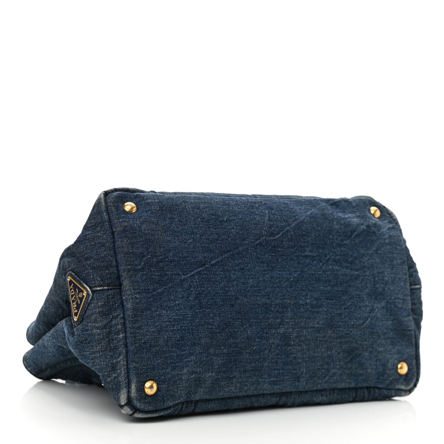 Denim Logo Tote Bleu