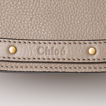 Chloe Calfskin Suede Medium Nile Bracelet Bag Motty Grey 6 of 9