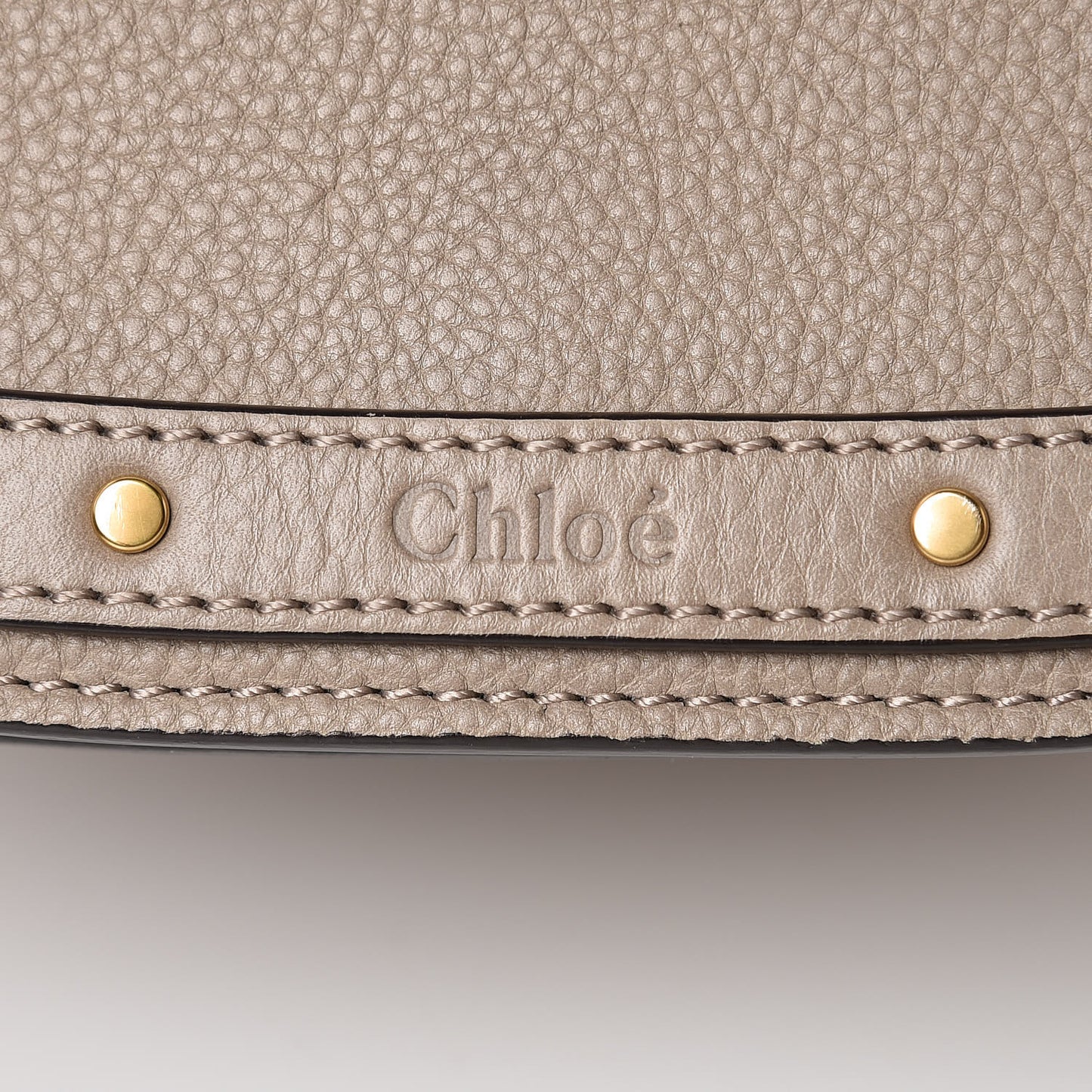 Calfskin Suede Medium Nile Bracelet Bag Motty Grey