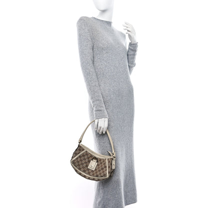 Gucci Monogram D Ring Abbey Pochette Off White 2 of 9