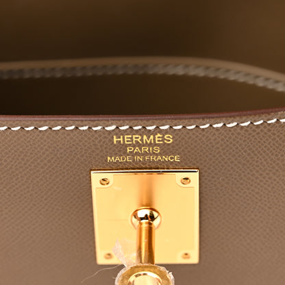 Hermes Madame Calfskin Kelly Elan Etoupe 6 of 11