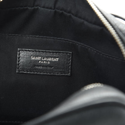 Saint Laurent Lambskin Monogram Small Lou Camera Bag Black 6 of 12