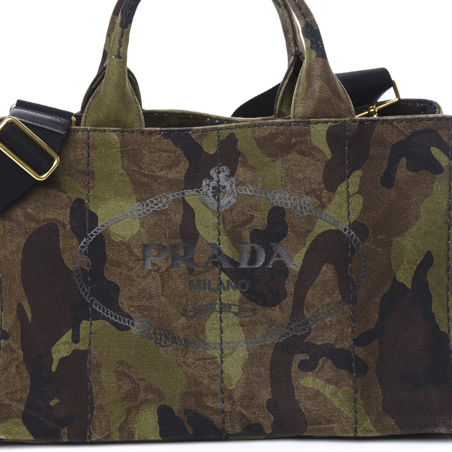 Prada Canapa Camouflage Tote Mimetico 9 of 11