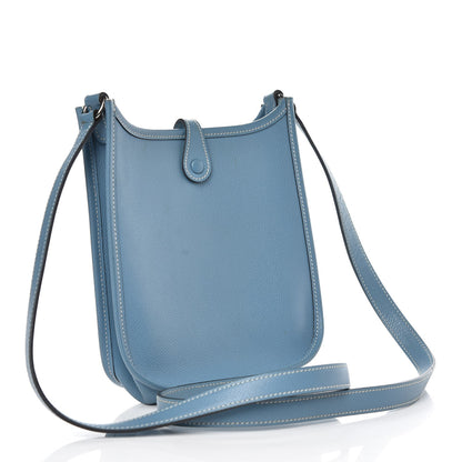 Hermes Epsom Evelyne TPM Blue Jean 3 of 10