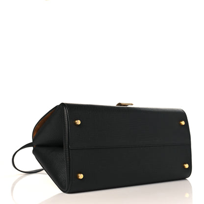 Bottega Veneta Textured Calfskin Small BV Angle Shoulder Bag Black 4 of 10
