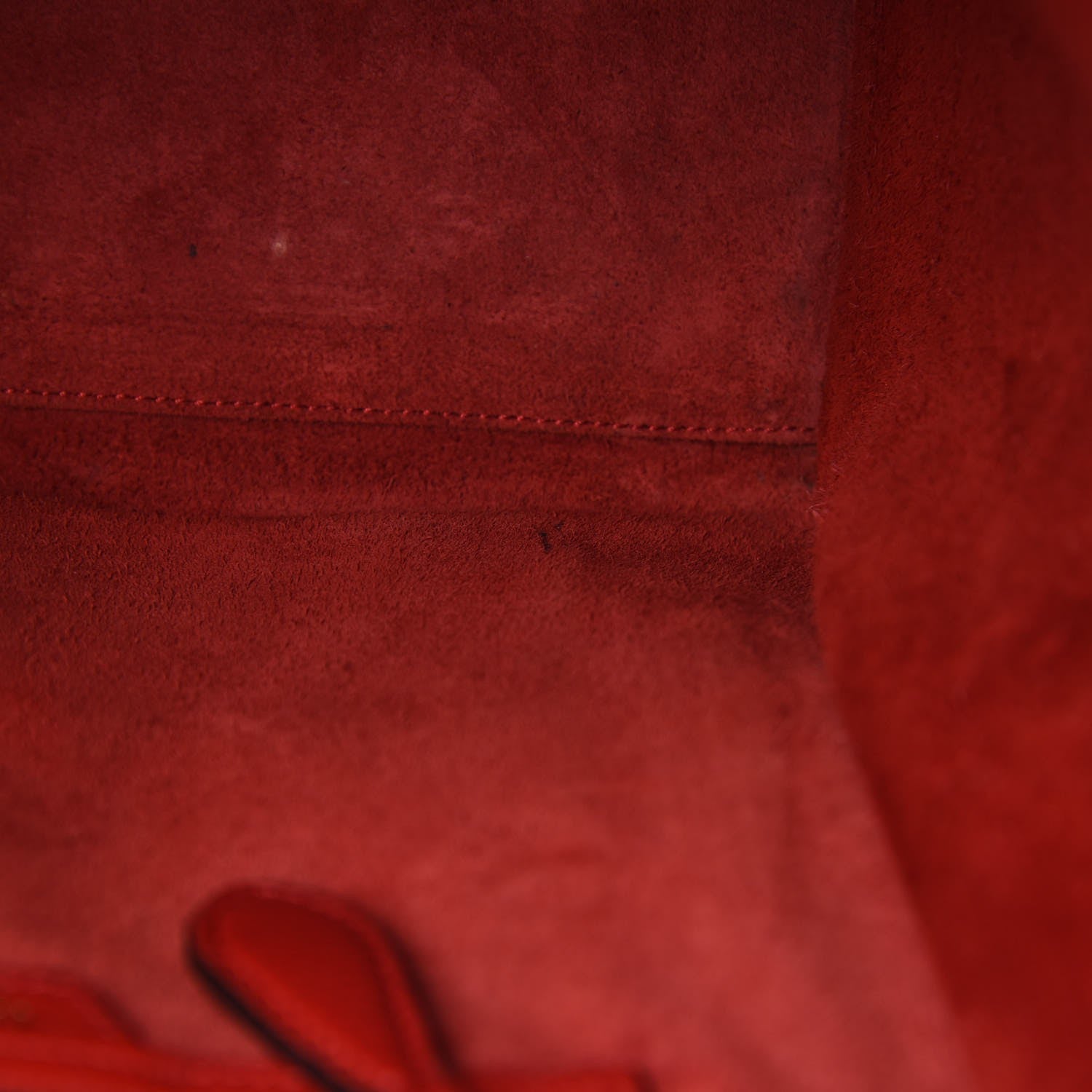 Celine Baby Grained Calfskin Micro Luggage Red 10 of 15