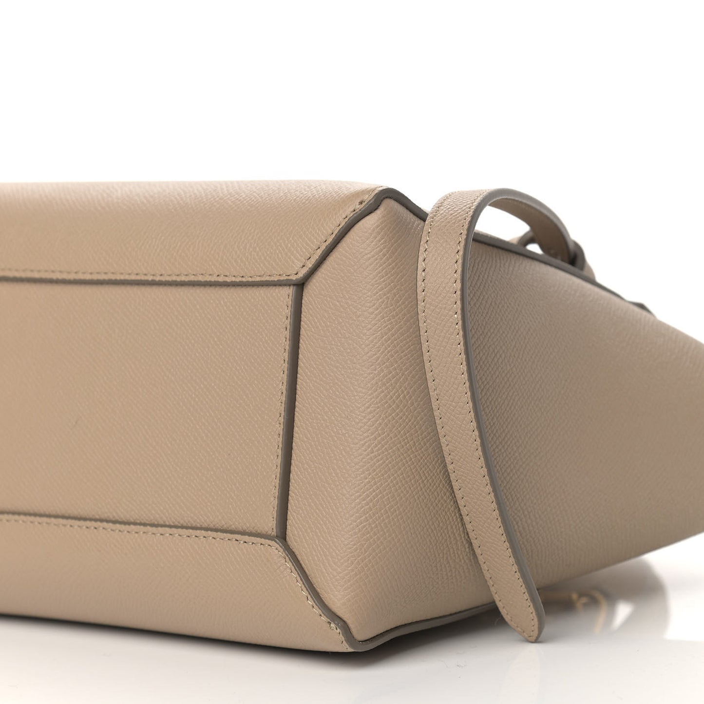Grained Calfskin Mini Belt Bag Light Taupe