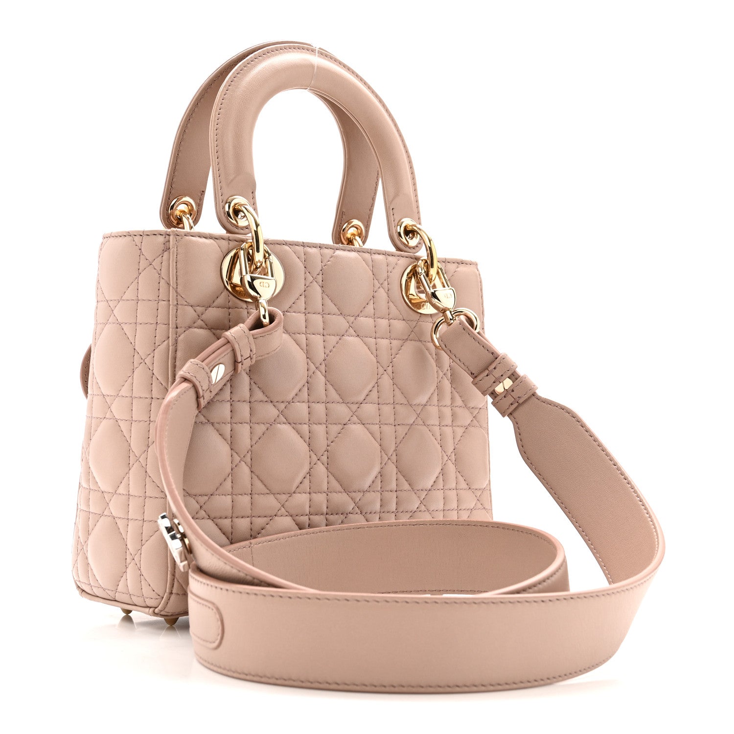 Christian Dior Lambskin Cannage Small Lucky Badges My Lady Dior Fard 3 of 12
